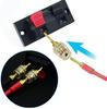 YIK TUNG Banana Plug Conversion Connector 4mm Banana Plugs 24K Gold Plated Speaker Cable Banana Plug Conversion Needle Plug Red and Black Set of 4