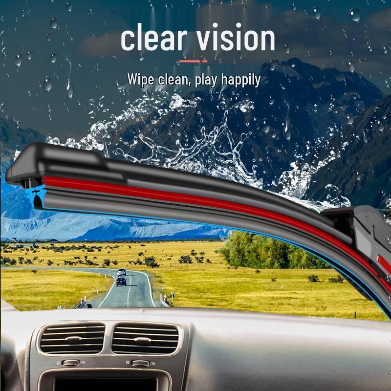 Double-Layer Rubber Wiper Blade Compatible with Yongyuan A380 Falcon Five-Star Boneless Model