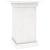 White Flower Stand 40 x 40 x 60 cm Solid Pine Wood