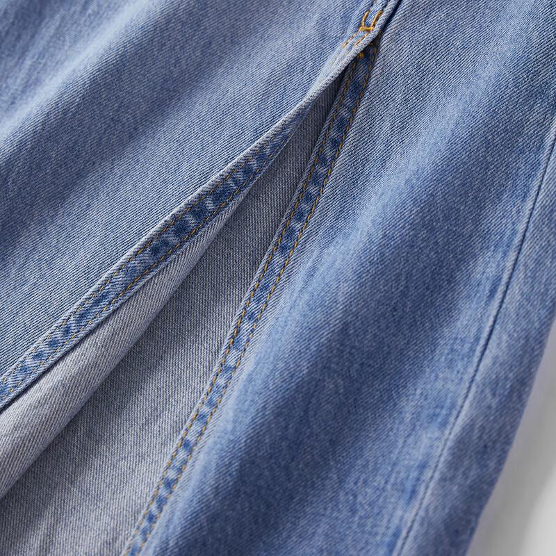 PEACEBIRD Women's Fashion Slim Sleeveless Denim Maxi Dress