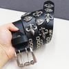Abi Y2K Personalized Leather Belt with Rivet & Eyelet Design