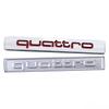 1Pc ABS Car Sticker Quattro Logo A3 A4 A5 A6 B7 Q7 B8 TT RS3 RS4 R8 A8 A7 Q5 Q3 C7 S3 B5 Q2 Rear Trunk Emblem Decoration