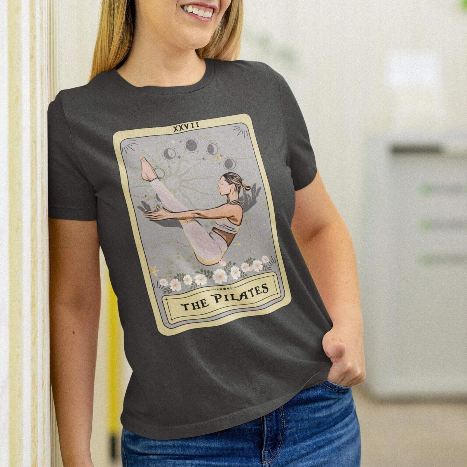 Pilates Tarot Card Shirt - Gift for Pilates Coaches Instructors Students S