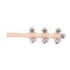 1Pc Wooden Hand Held Bell Jingle Bells Musical Bell Stick Discussion Musical Toy For Adult Ktv Party Kids Game Gift