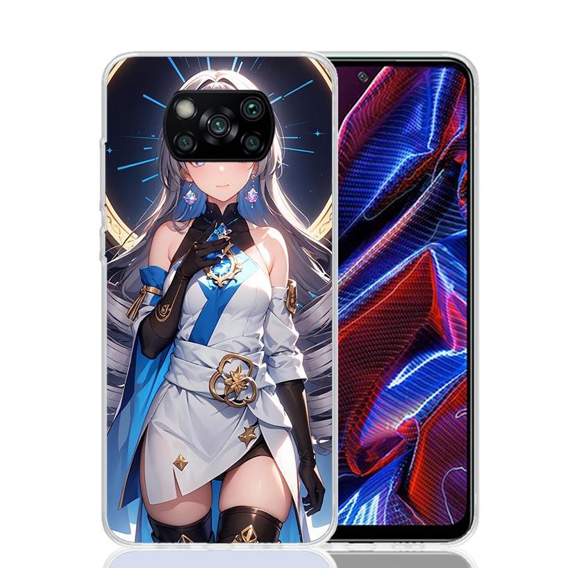 Honkai Star Rail Bronya Rand Phone Case For Xiaomi Poco X7 X6 X5 Pro F7 Ultra Redmi 15C 15 13 13C 12 12C 10 10A 10C 9 9A 9C 9T C