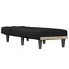 VidaXL Chaise longue noir tissu 352858