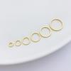 14K Gold Filled Color Retention Closed Hoop Rings for DIY Jewelry Making