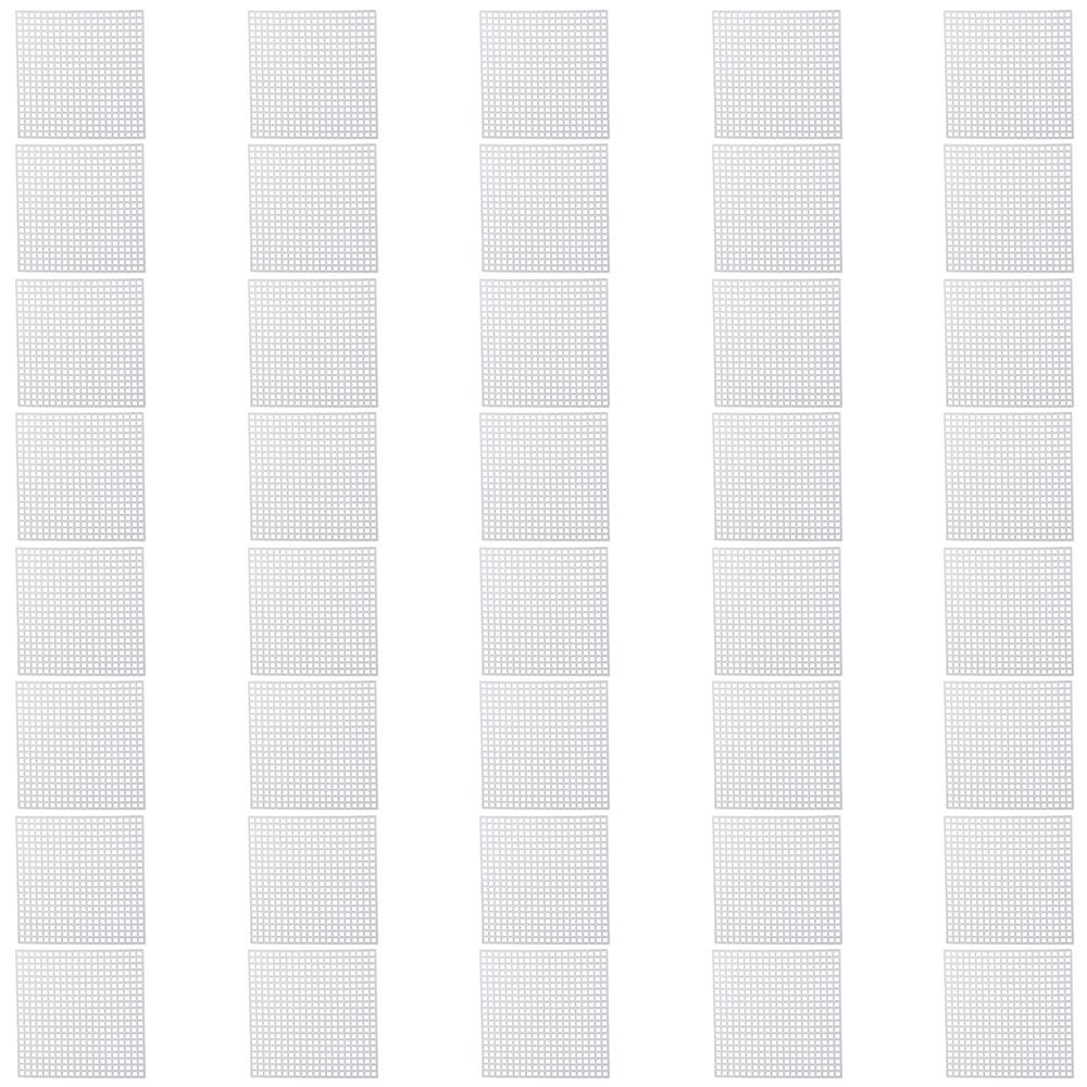 Knitting Plastic Sheet Mesh Embroidery Piece Plastic Mesh Canvas Sheet Transparent Plastic Sheet DIY Craft