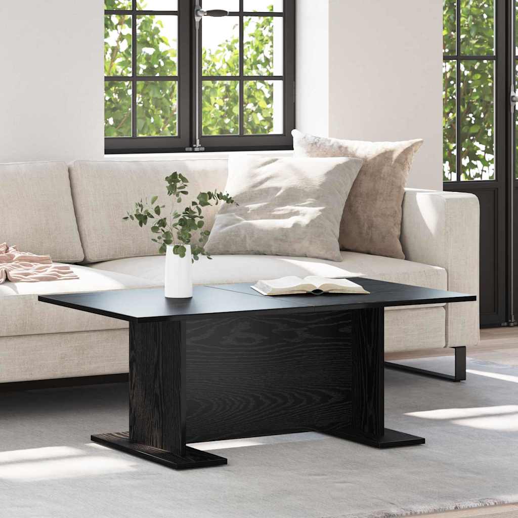 Coffee Table Black Oak Effect 103.5 x 60 x 40 cm