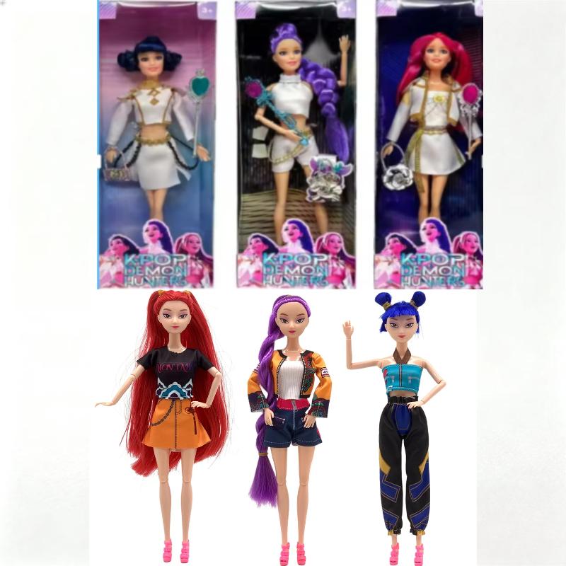 ~  New Kpop Demon Hunters Anime Merchandise Rumi Mira Zoyi Character Figurine Birthday Gift Fan Club Gifts 11 Joints Are Movable