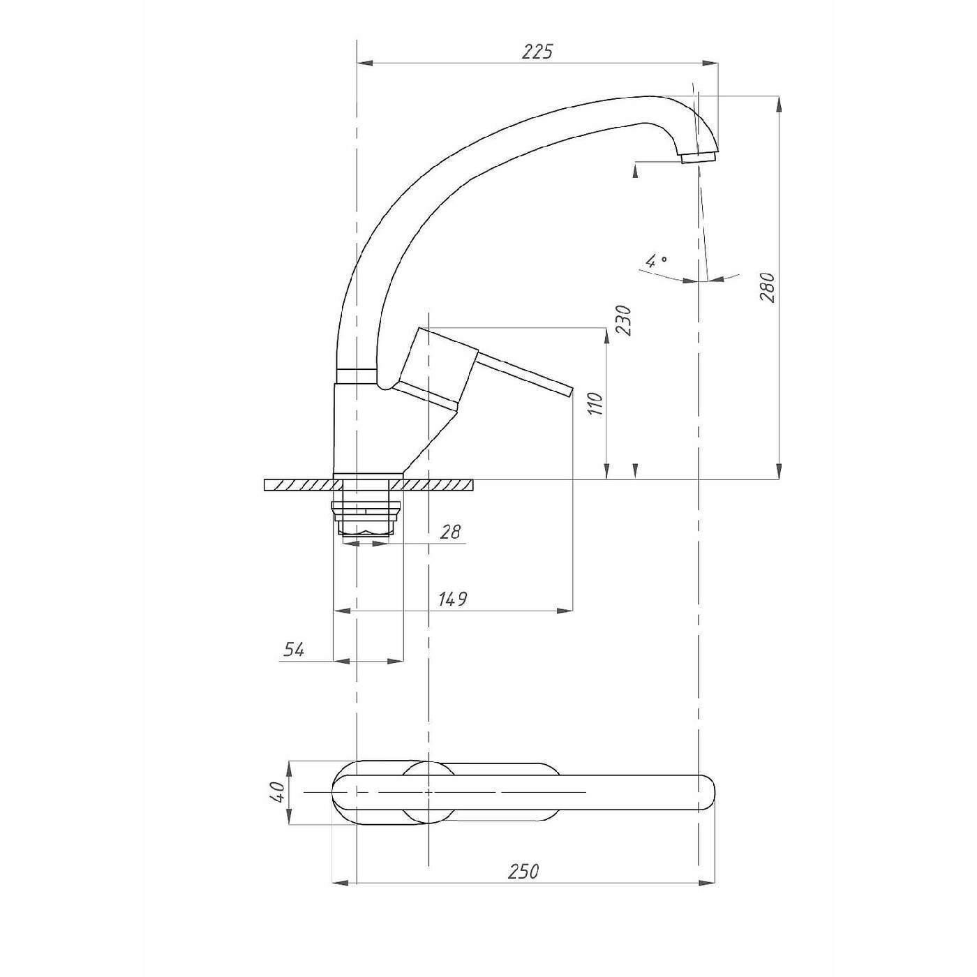 

Kitchen Faucet Psm-profsan Psm-335-kt 008
