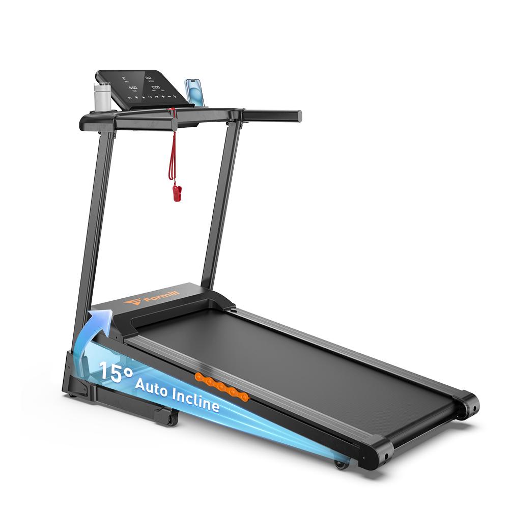 Formill Walking Treadmill FT61 LED Display Remote Control Compact Walking Pad Home Office Use Treadmill with Incline