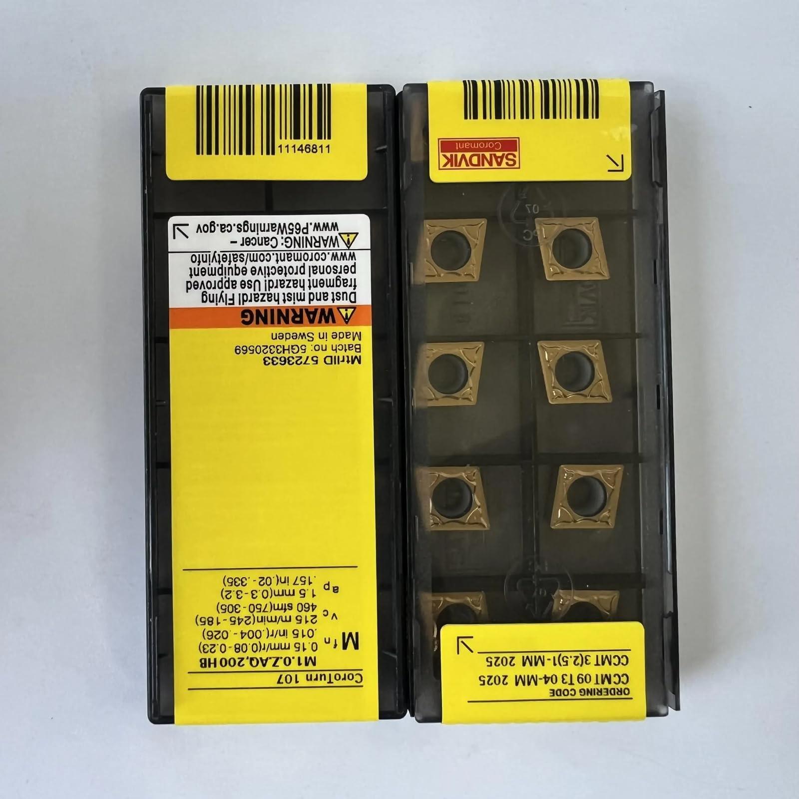 

Original Sandvik / CCMT09T304-MM 2025 / CNC lathe carbide blade 10 PCS