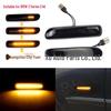 LED Dynamic Turn Signal Smoked Black Crystal Side Light for 3 Series E46.