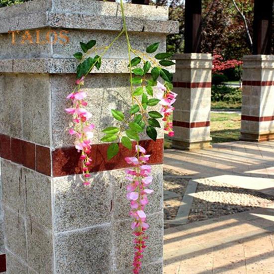 Artificial Wisteria Flowers Vine Silk Flower Wedding Garden Party Hanging Decor Live City Fashion Home Decor