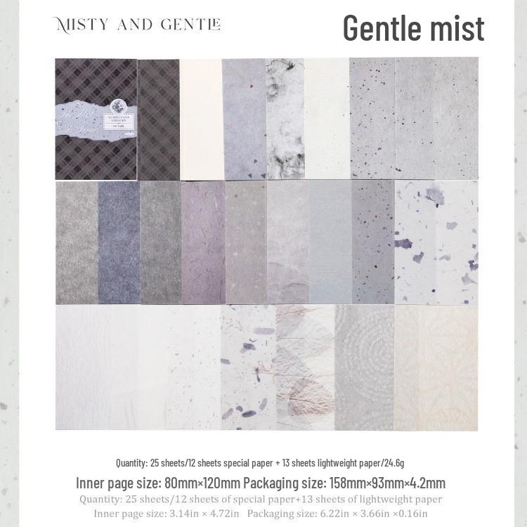 A7 Retro Diary Background Paper: Gentle, Artistic Collage Material