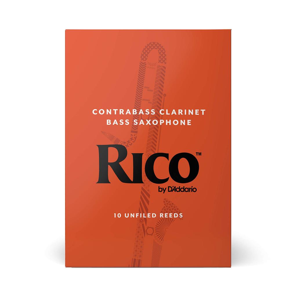 D'Addario WoodWinds RICO RFA1030 Reeds for Contrabass Clarinet [Hardness: 3.0], Pack of 10