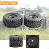2x 1/16 RC Car Tires Rubber Wheels 6035 High Performance 82mm Spare Parts Replace for 16103