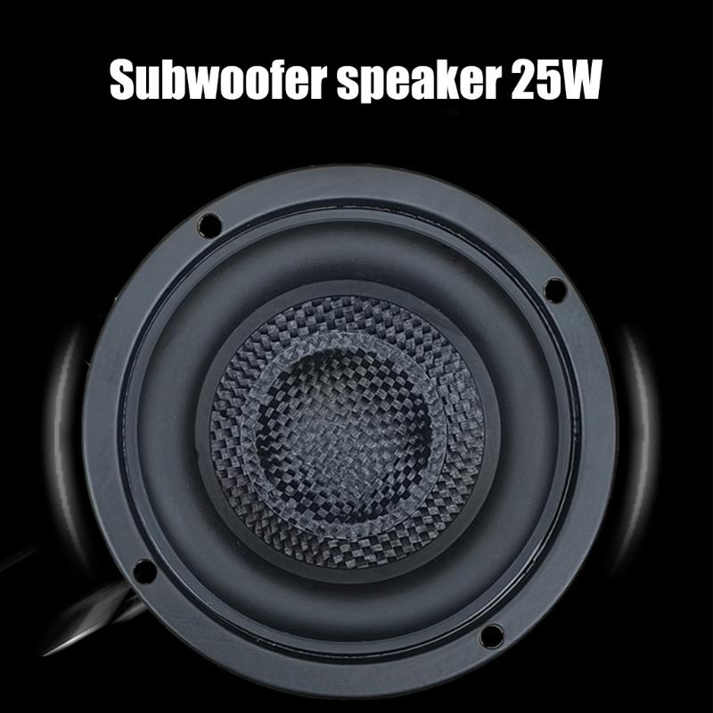 3" Round Woofers Subwoofer Hifi Speakers, Low End Response, 4Ohm 25Watt, Fiberglasses Crafted