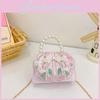 Childrens Cute Princess Crossbody Bag With Artificial Pearl Decoration And Embroidery Design For Daily Use