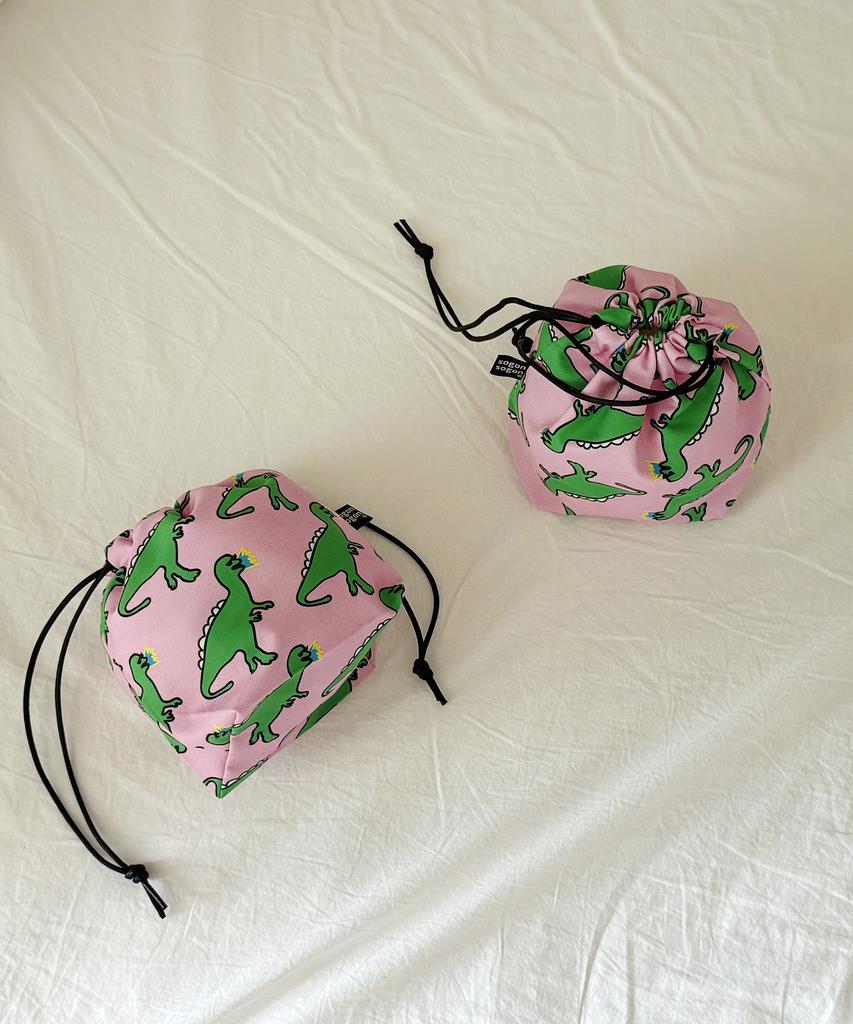 Sogonsogon Dinosaur String Pouch W
