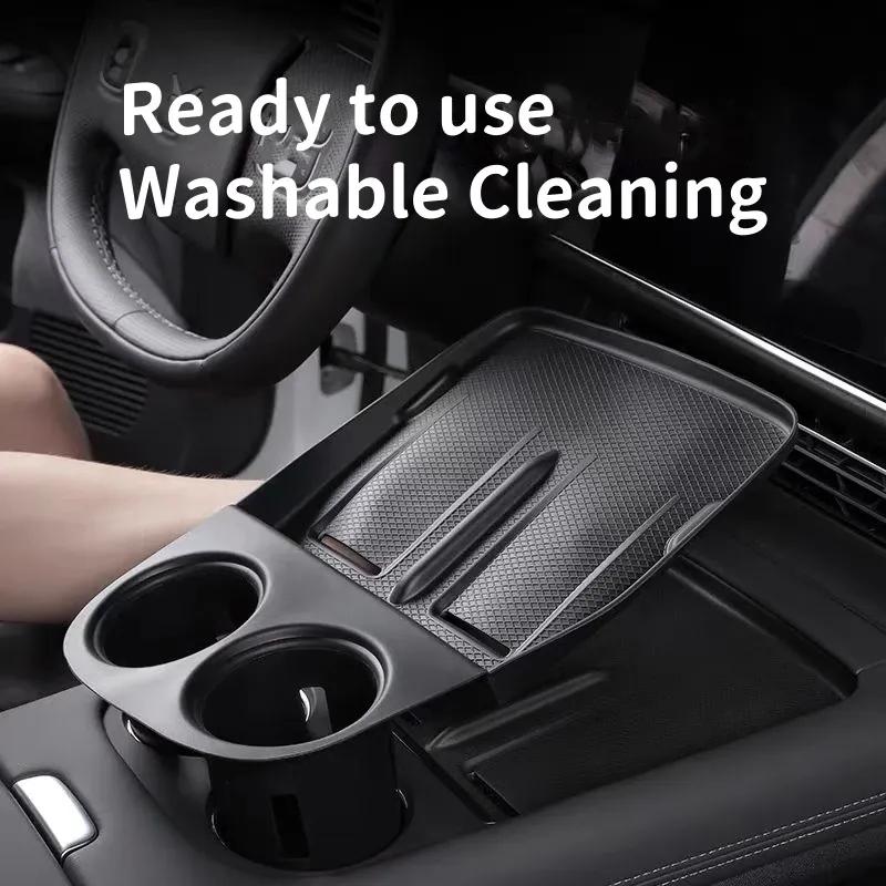 For Xpeng G6 2024 Central Control Wireless Charging Silicone Pad Anti-slip Water Cup Holder ert Pad Accessories