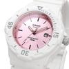Casio LRW-200H-4E3V Analog Watch for Women and Kids, Gloss White with Pink Metallic, Overseas Model [Parallel Import]