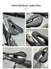 TOSEEK Carbonfaser 3D-gedruckter Fahrradsattel Q11 - Superleichter EVA-Sitz für Straße & Berg