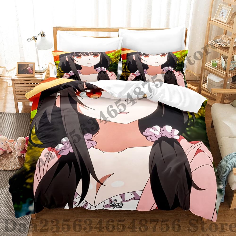 The Dangers In My Heart Ana Yamada Bettwäsche-Set Einzelbett Doppelbett Full Queen King-Size Maße Maße Bettwäsche-Set Erwachsene Menschen Schlafzimmer Bettbezug-Sets
