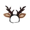 Soft Pet Antlers Headwear Adjustable Pet Reindeer Cap Cat Antlers Headband  Christmas
