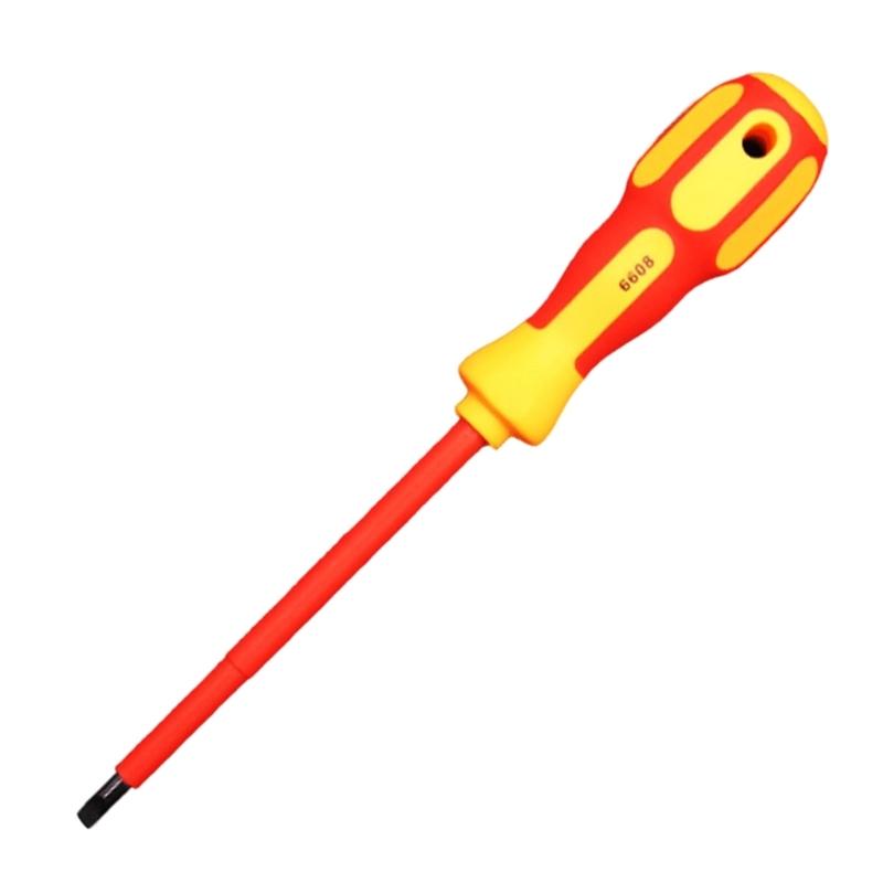 Strong Carbon Steel Insulated Screwdriver Created For Prolonged Service In Electrical And Home Improvement Projects