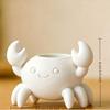 Handmade Crab Pen Holder Plastic Makeup Brush Holder Funny Flower Planter  Home Office