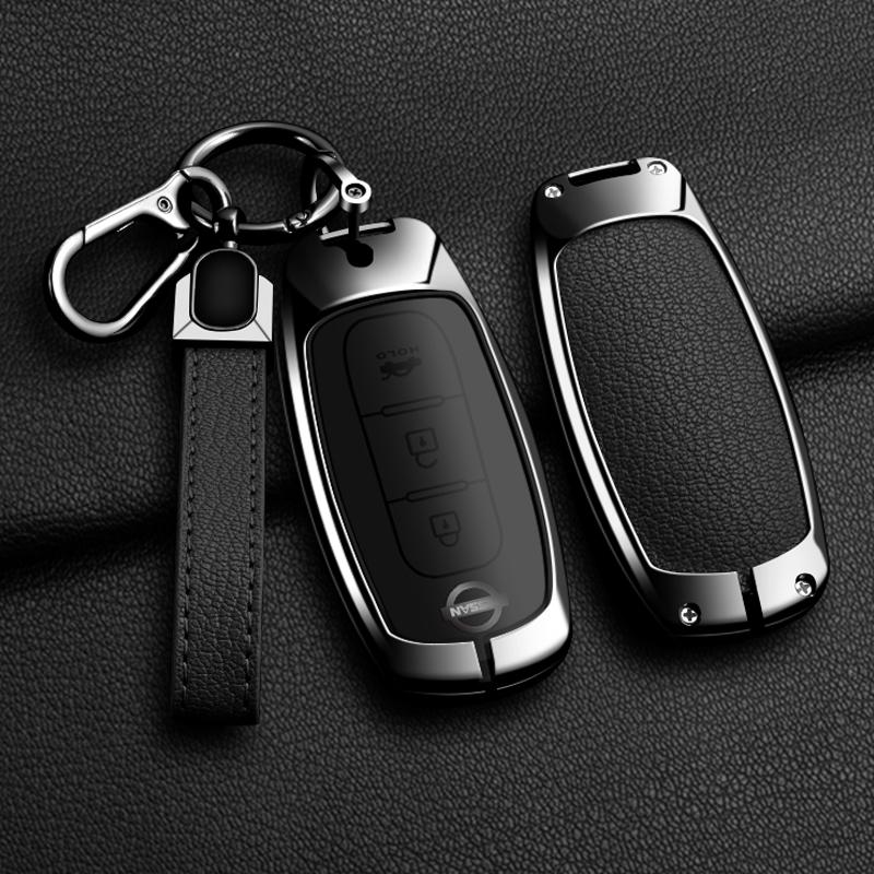Zinc Alloy Car Key Case For Nissan Versa Maxima Rogue Armada Sentra Qashqai X-Trail 2/3/4/5Buttons    Accessories