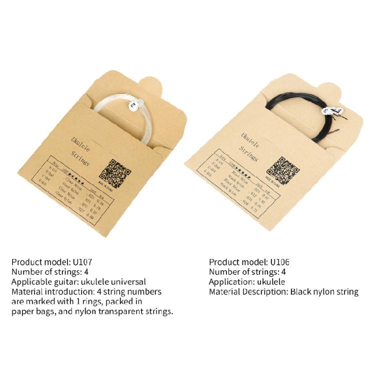 4 Strings Ukulele Strings Accessory for 21/23/26 Inch Ukulele Part Replacement
