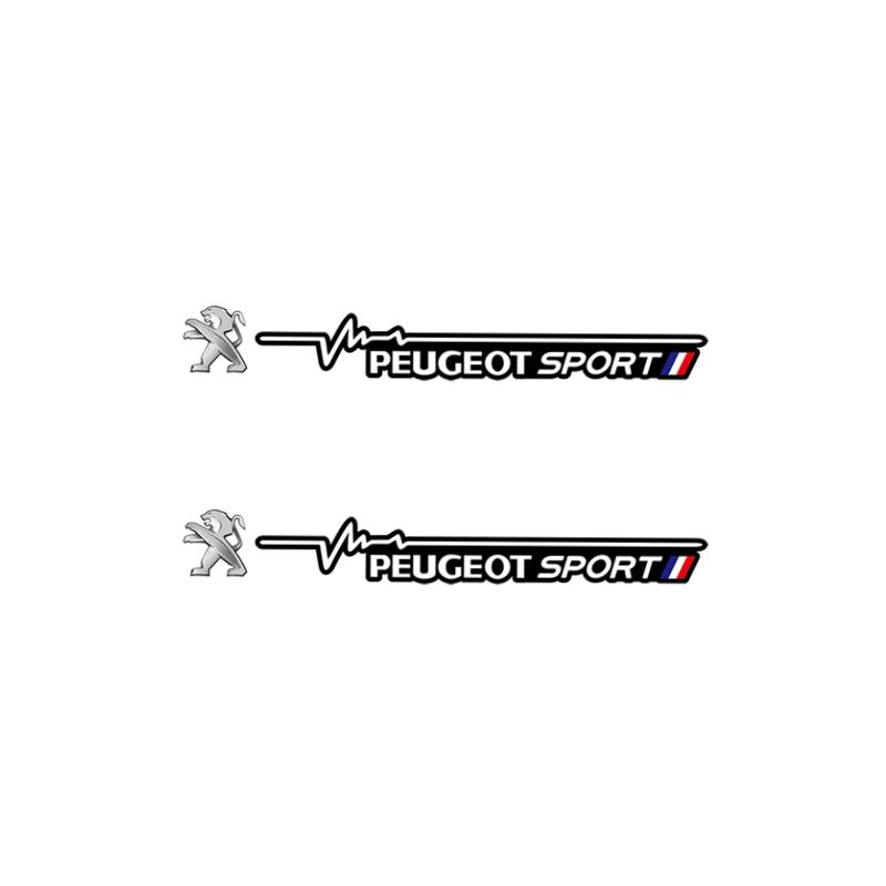 2Pcs Car Emblem Stickers Auto Decors Wiper Decals Accessory For Peugeot 5008 508 408 4008 308 3008 208 2008 Landtrek Rifter