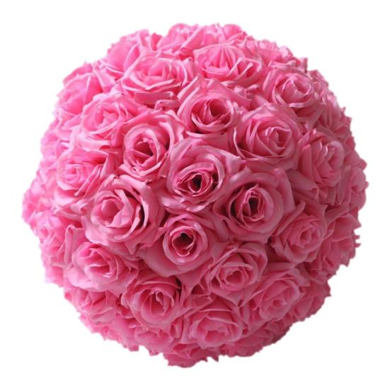 Falske roser ball Plastblomster ball Kunstige roser som ikke falmer for babyshower bryllupsdekorasjon