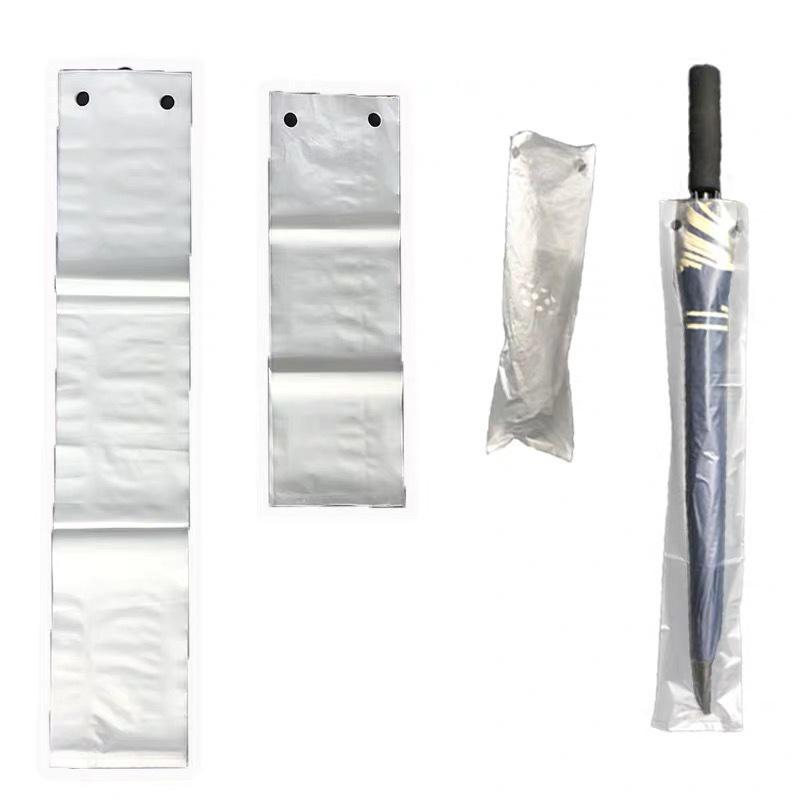 100Pcs Disposable Umbrella Bag Transparent Waterproof Plastic Umbrella Cover For Hotel Lobby Doorway Umbrella Bag