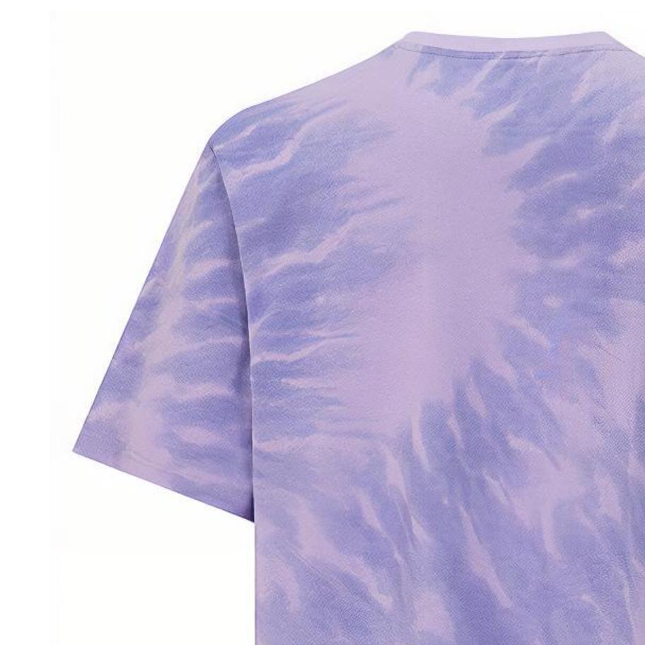 Reebok Retro Color Block Printed Sports Casual Crew Neck Short Sleeve T-Shirt Unisex Tops Purple 24SRM405UGP3