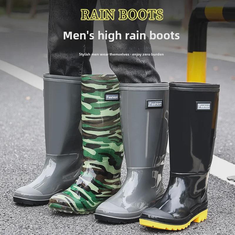 Wasserdichte, rutschfeste und warme Herrenstiefel für den Arbeitsschutz und Autowaschanlagen