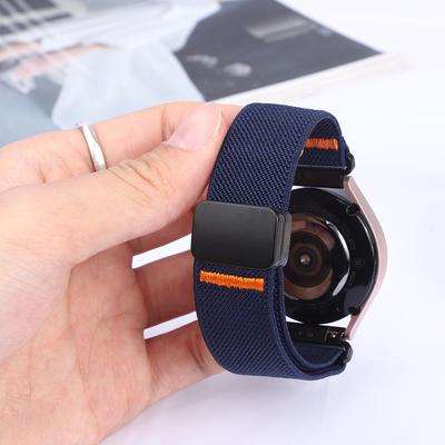 Magnetic Nylon Straps For Samsung Galaxy Watch 7/FE/5/pro/6/4/Classic/3/active 2 20mm 22mm Bracelet Huawei Watch GT/5/4/3/2 Band