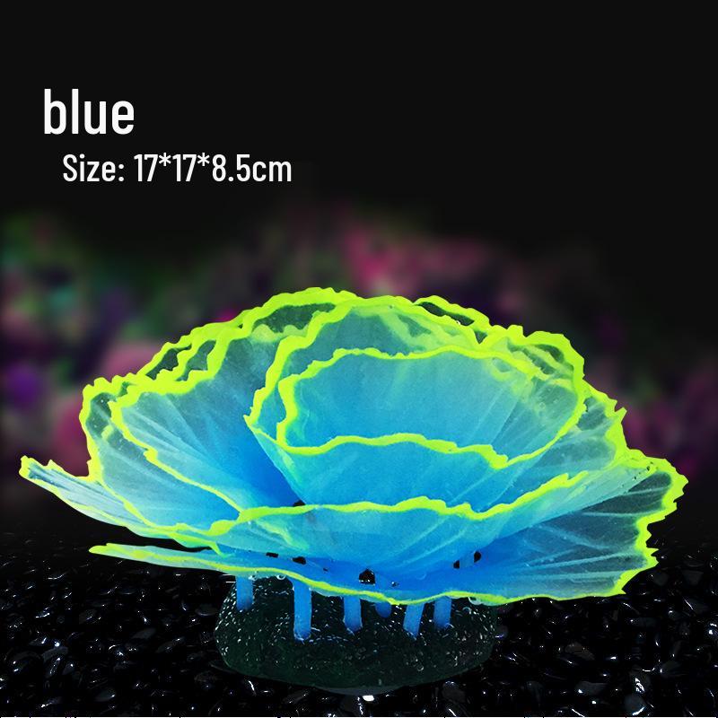 Leuchtendes Korallen-Salat-Aquarium-Ornament - Unterwasser-Fischbeckendekoration