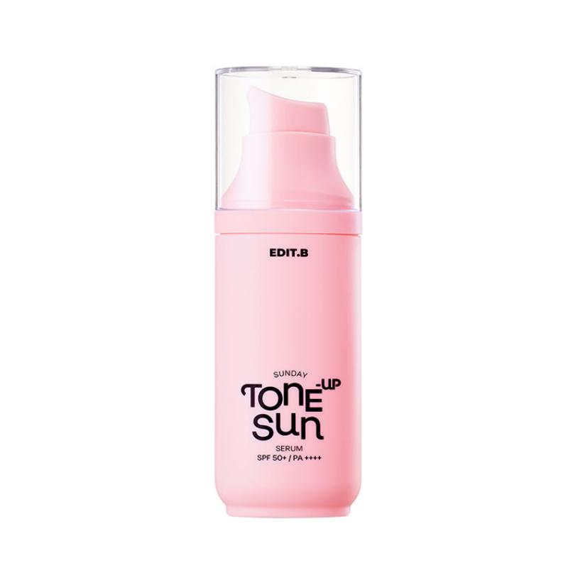 [edit.B] Sunday Tone-up Sun Serum SPF50+ PA++++ (55ml) - Pink / Purple Option Pink