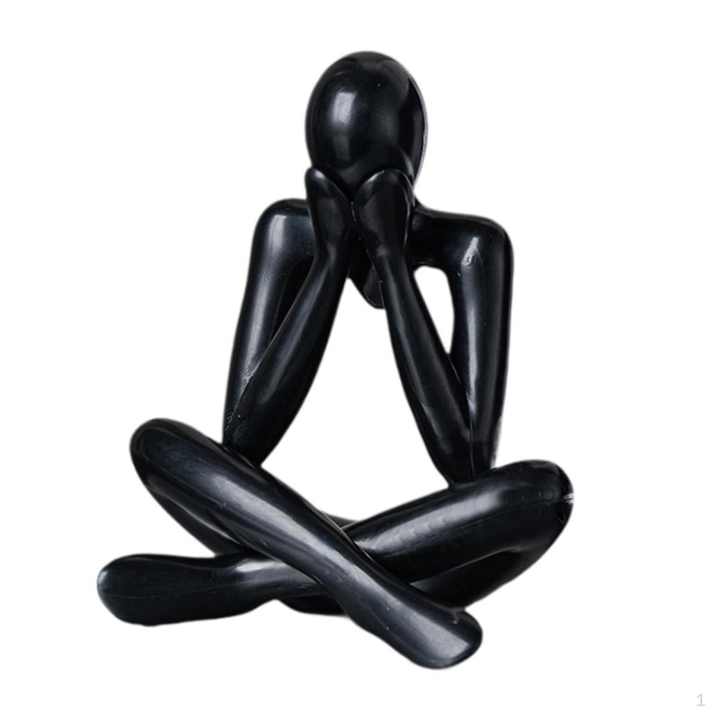 Abstract Figure Sculpture Decorative Figurine Art Crafts Modern Statue Desktop Ornament for Table