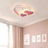 Bymaocar Modern Ceiling Light Heart Dimmable LED Chandelier Pendant Lamp Indoor Lighting for Kids Bedroom Cool White/ Warm White