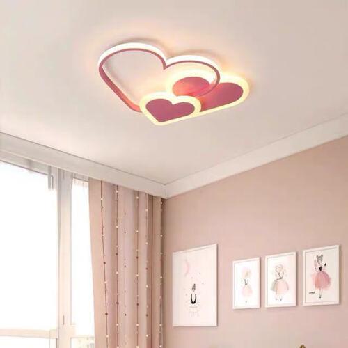 Bymaocar Modern Ceiling Light Heart Dimmable LED Chandelier Pendant Lamp Indoor Lighting for Kids Bedroom Cool White/ Warm White