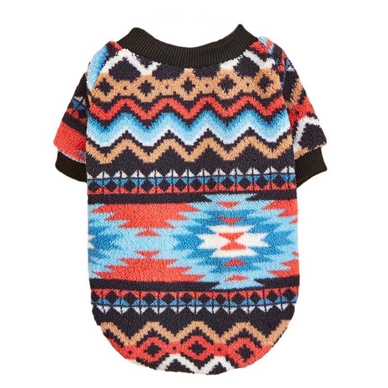

Winter Dog Clothes Retro striped Plush Sweaters for Puppy Small Dogs Cats Autumn Pet Clothes Schnauzer Puppy Pullovers Outfits XS（old） белый