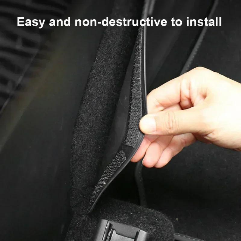 Central Control Side Defense Kick Pads for Tesla Model Y HW4.0 2024 Protective Foot Pads Guard Plate Mat Auto Accessories 2PCS