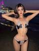 Wasteland Style High-End Bikini Set: 2024 Beach & Hot Spring Ready Swimsuit for Small Chest Gathering.
