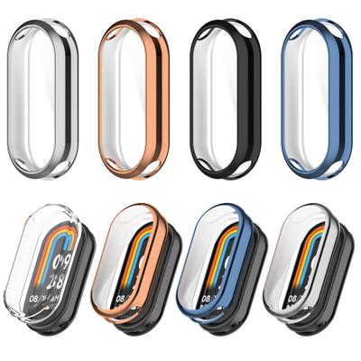Watch Case Cover Scratch-proof Impact-Resistant Full Coverage Protective Case Ultra-Thin Screen Protector for Xiaomi Mi Band 8