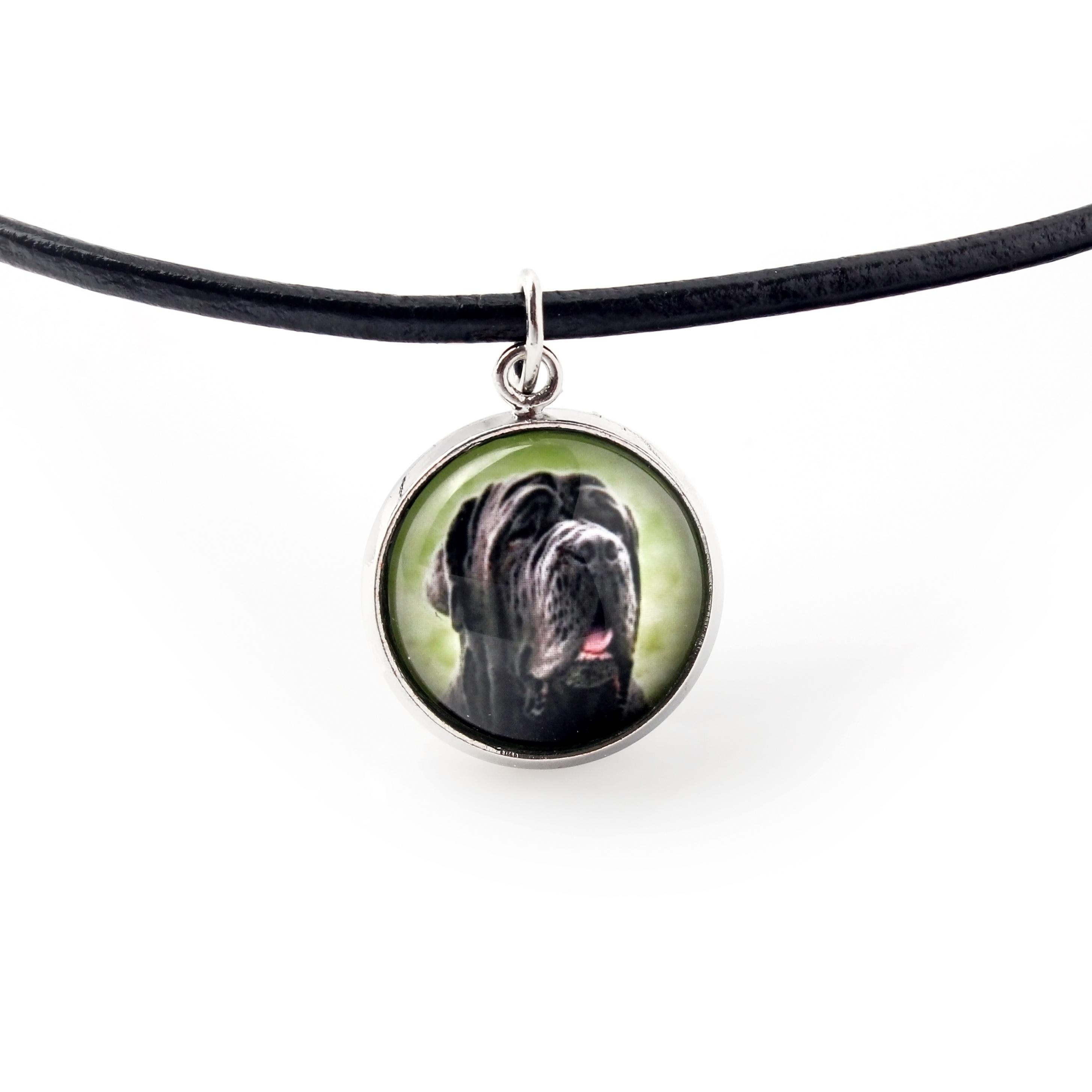 

Neapolitan Mastiff, Mastino Napoletano - necklace pendant with your photo, handmade, handcrafted jewelry by Art-Dog brand срібний